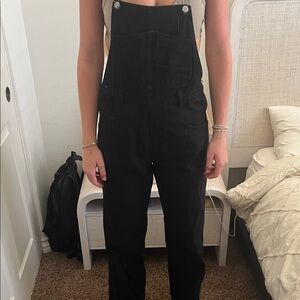 Brandy Melville Black Denim Overalls one size fits all